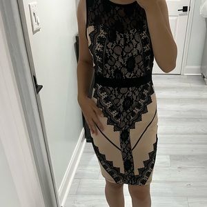 Windsor Nude and Black Dress Size Medium